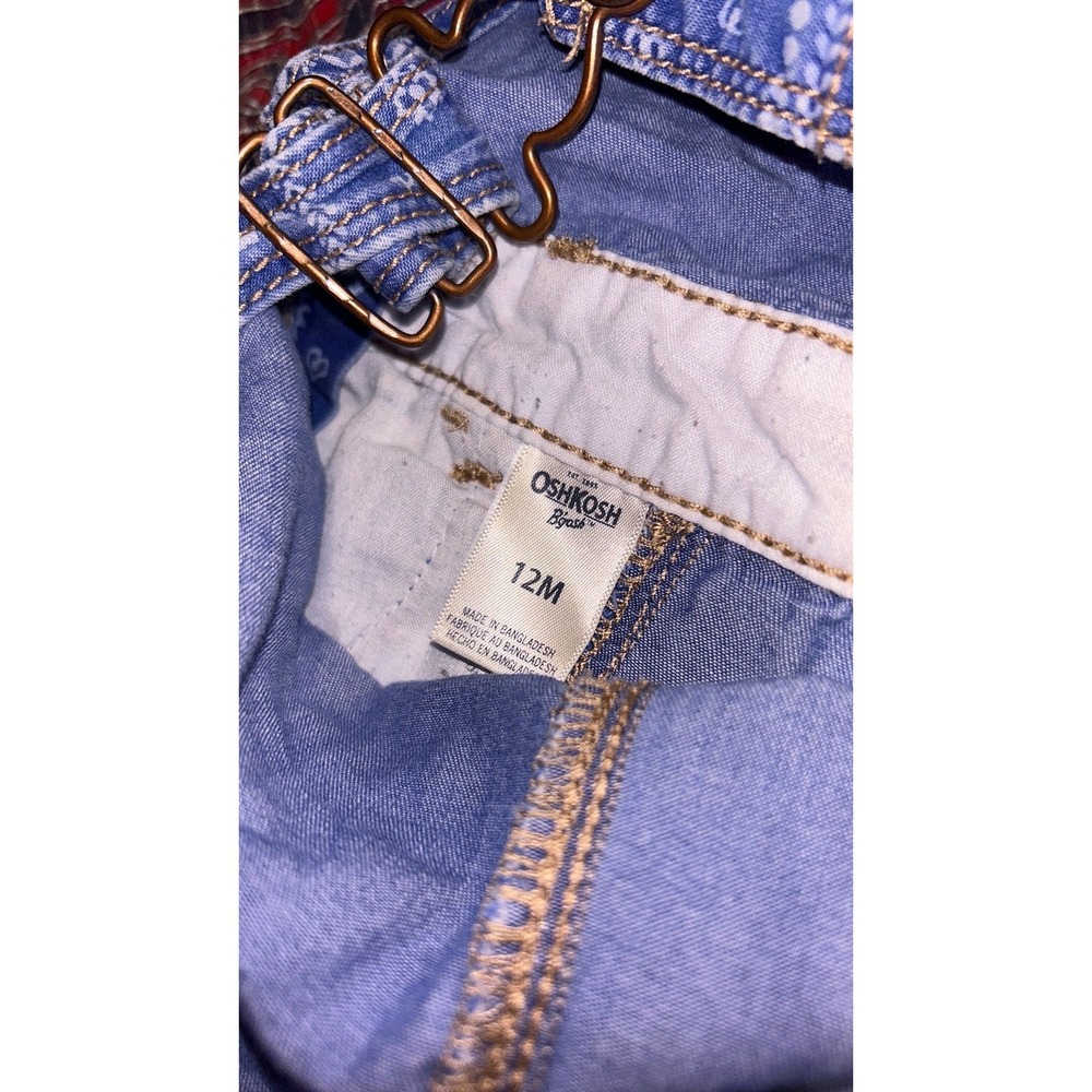 12m Paisley OshKosh shortall - Picture 3 of 3